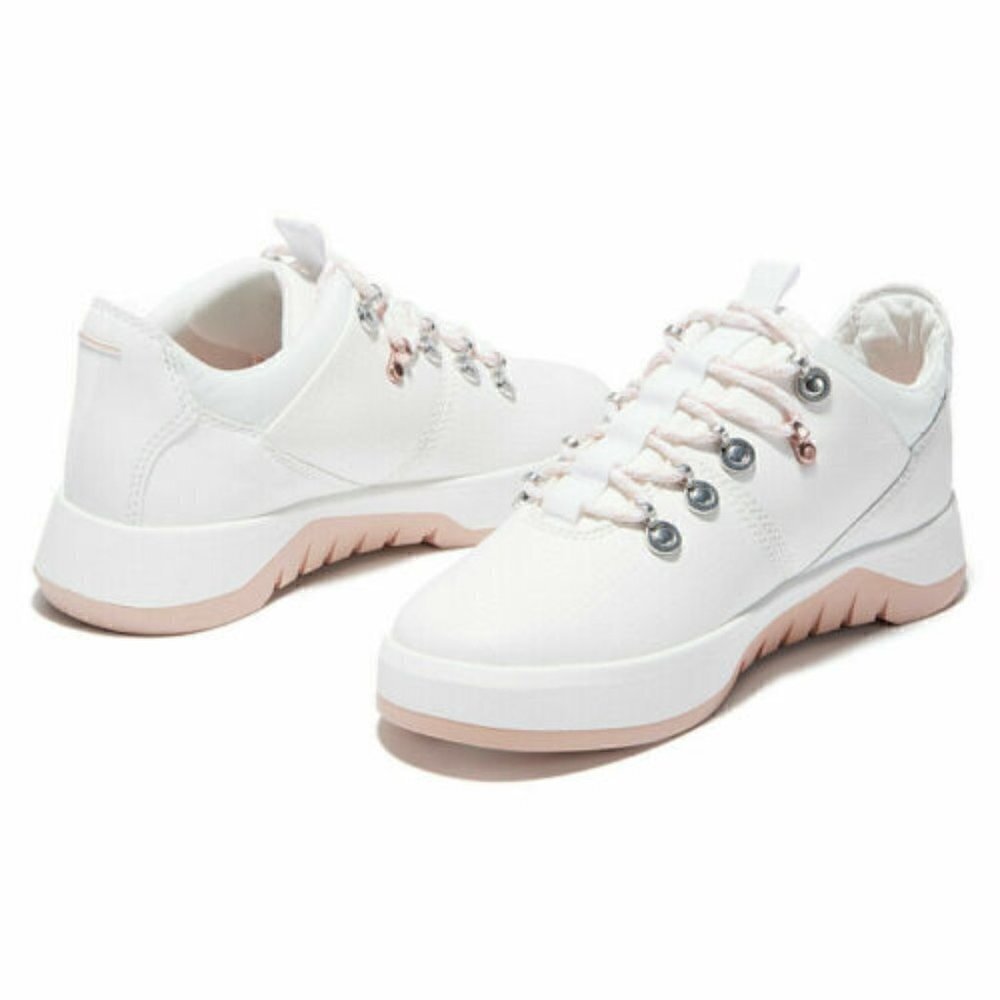 New Timberland A2G8J Womens Supaway Fabric Oxford White size 10